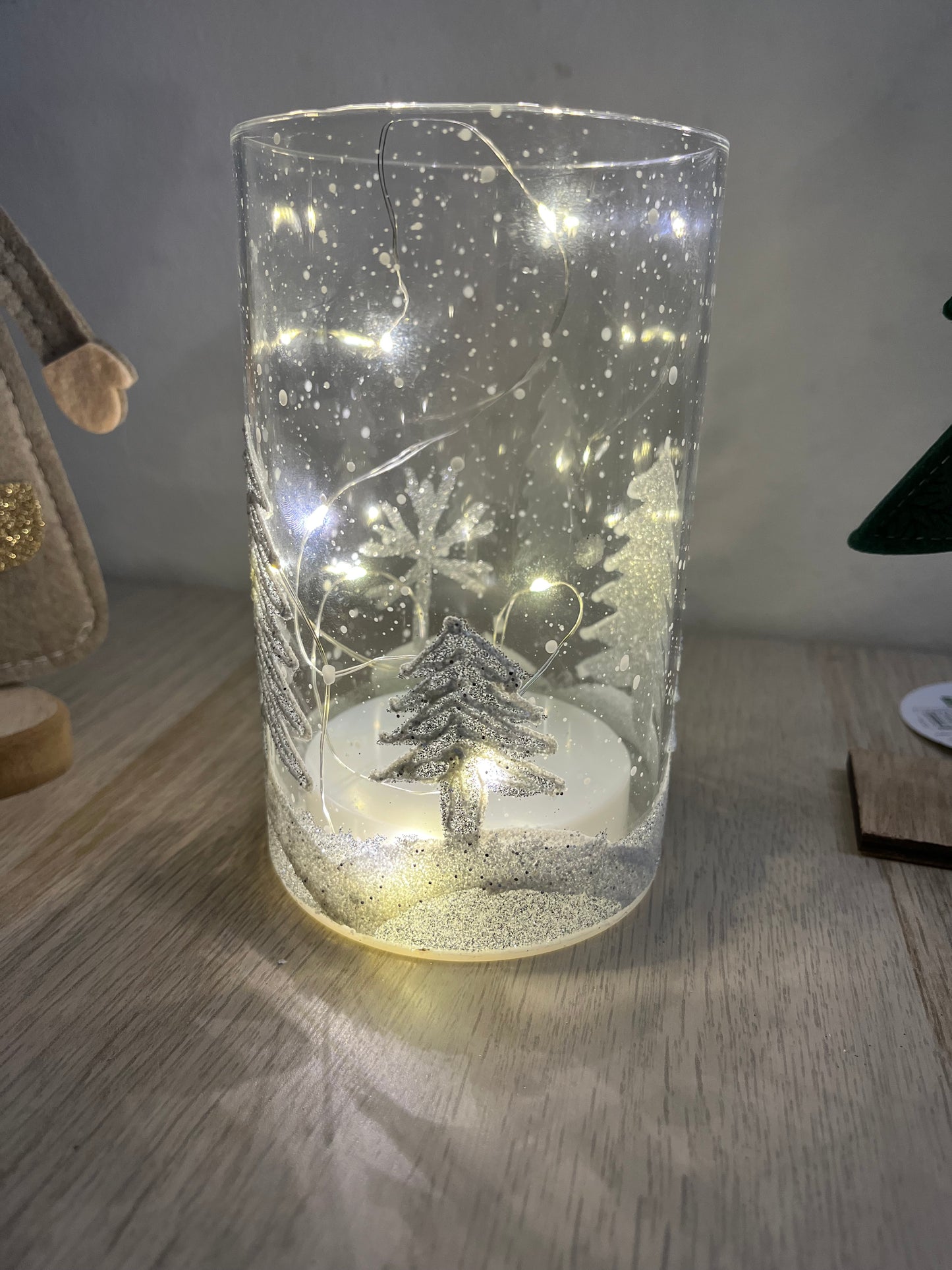 Photophore de noël lumineuse