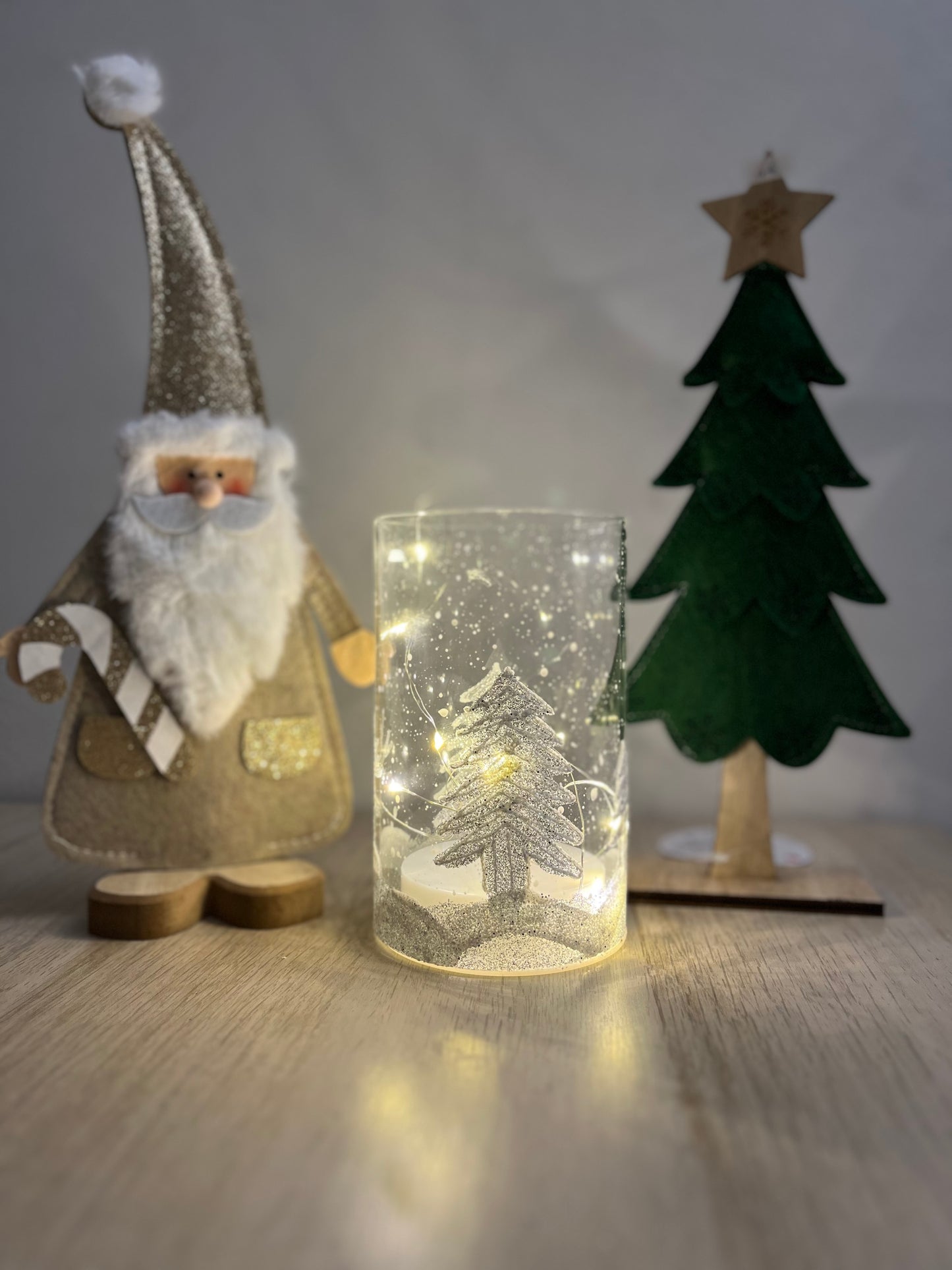 Photophore de noël lumineuse