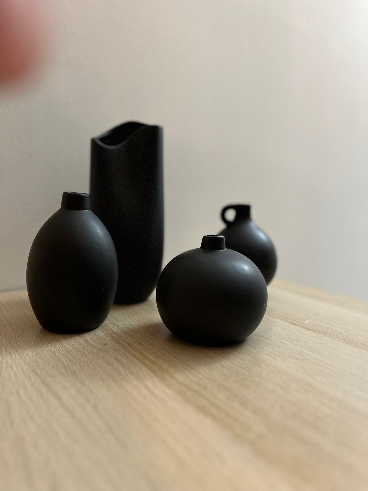 Vase déco noir