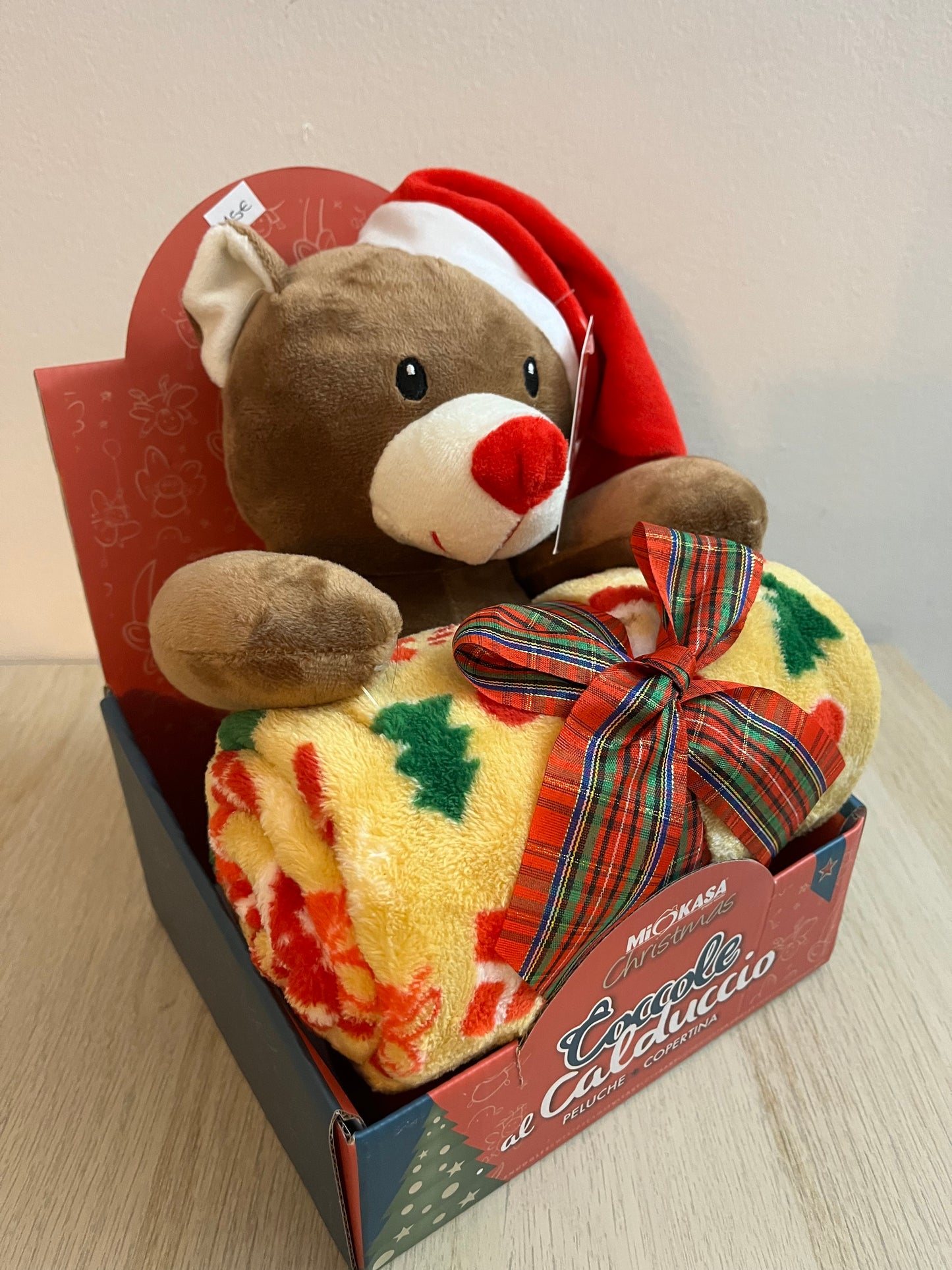 Coffret cadeau Ourson et plaid douillet