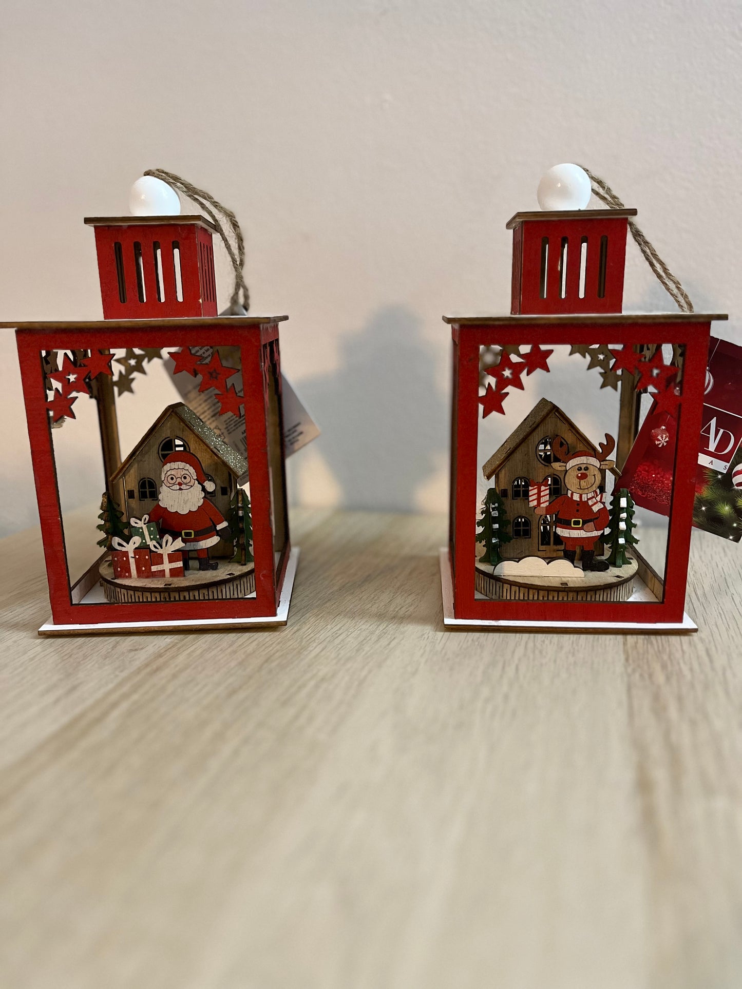 Lanterne en bois lumineuse