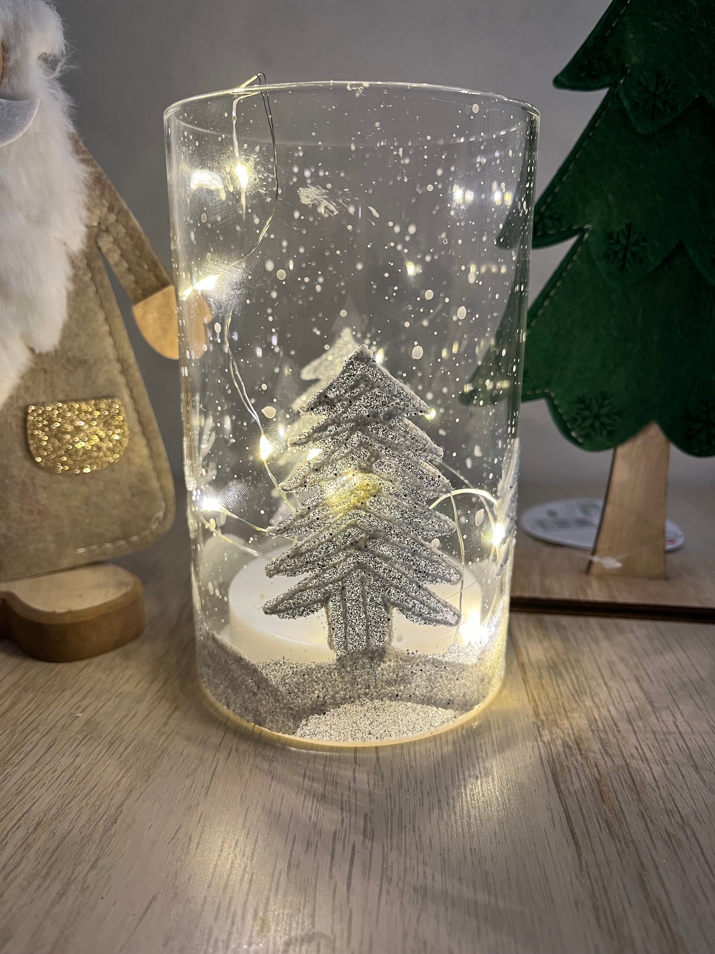 Photophore de noël lumineuse