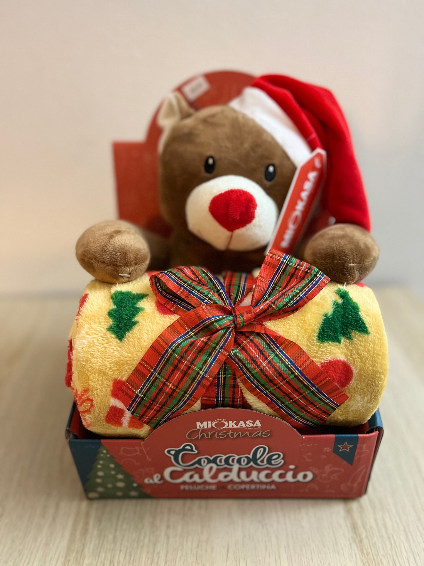 Coffret cadeau Ourson et plaid douillet