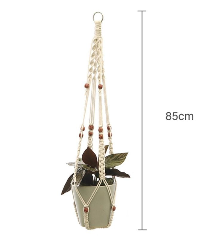 Suspension pour pot en Macramé tissé