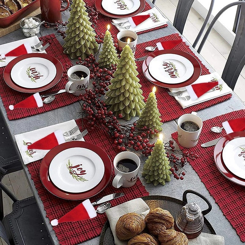 Bonnet Cheval Noel Lot De 20 Mini Chapeaux De Père Noël Pour Argenterie, Table De Dîner, Couteau, Fourchette, Cuillère, Sac De Rangement Décoratif, Mini Bouteilles De Décoration Table Noel Bonnet Cheval Noel Lot De 20 Mini Chapeaux De Père Noël Pour Argenterie, Table De Dîner, Couteau, Fourchette, Cuillère, Sac De Rangement Décoratif, Mini Bouteilles De Décoration Table Noel