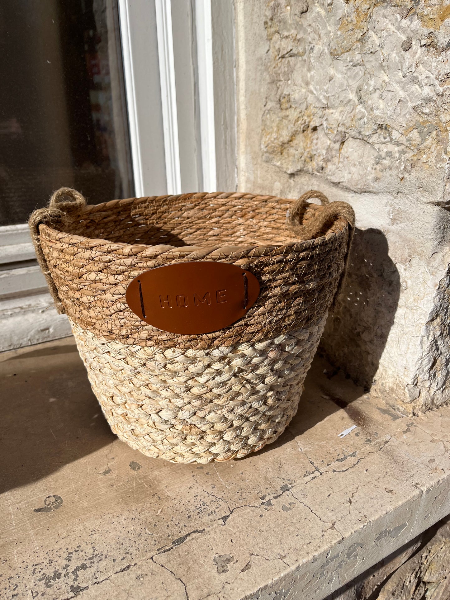 Panier en mais et jute