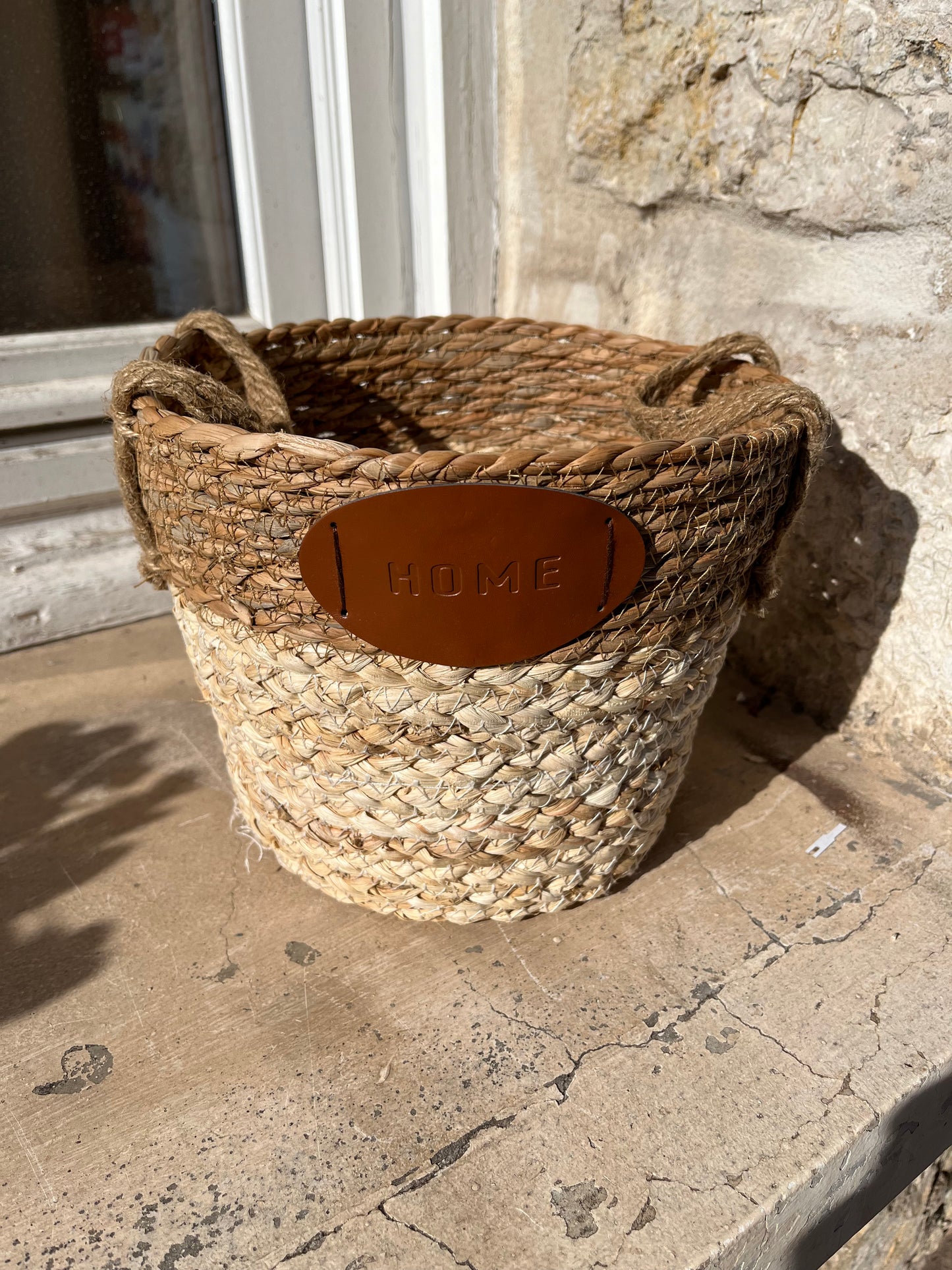 Panier en mais et jute