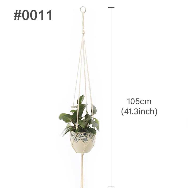 Suspension pour pot en Macramé - basic