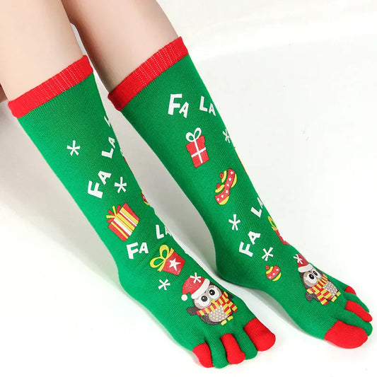 Chaussettes de Noel - pingouin vert