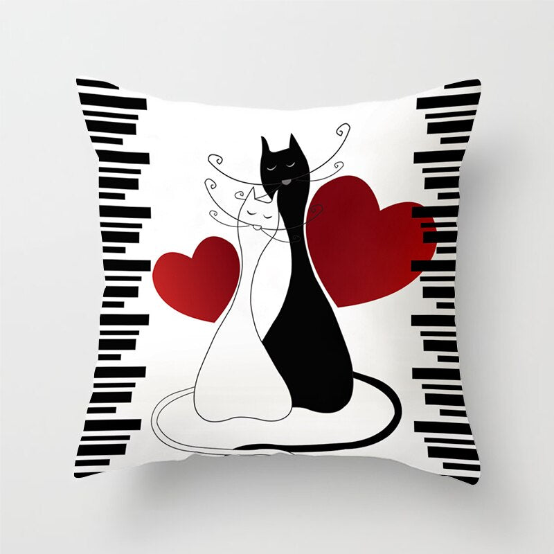 Housse de coussin Chat