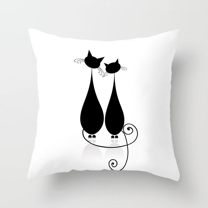 Housse de coussin Chat