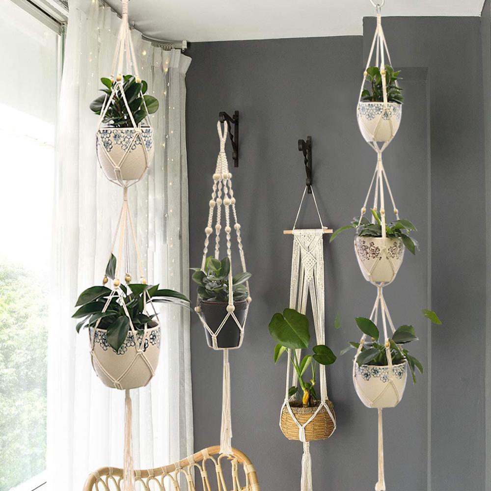 Suspension pour pot en Macramé - basic