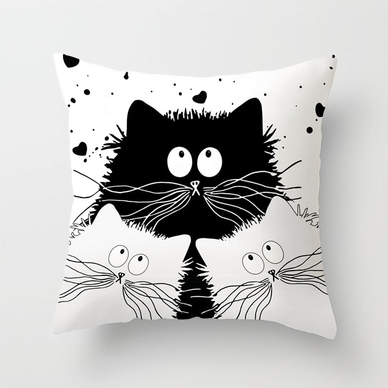 Housse de coussin Chat